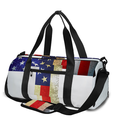 American Christian Cross Flag Print Gym Bag