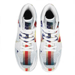 American Christian Cross Flag Print High Top Leather Sneakers