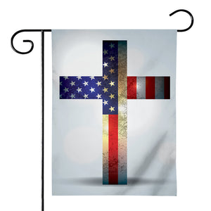 American Christian Cross Flag Print House Flag