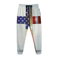 American Christian Cross Flag Print Jogger Pants