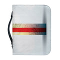 American Christian Cross Flag Print Leather Bible Cover