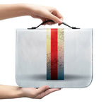 American Christian Cross Flag Print Leather Bible Cover