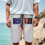 American Christian Cross Flag Print Men's Cargo Shorts