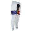 American Christian Cross Flag Print Men's Compression Pants