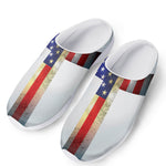 American Christian Cross Flag Print Mesh Casual Shoes