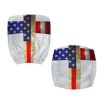 American Christian Cross Flag Print Office Chair Cover