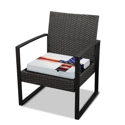 American Christian Cross Flag Print Outdoor Seat Cushion Cover