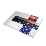 American Christian Cross Flag Print Pet Cooling Mat Cover