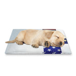 American Christian Cross Flag Print Pet Cooling Mat Cover
