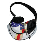 American Christian Cross Flag Print Pet Sling Carrier