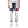 American Christian Cross Flag Print Scuba Joggers