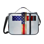 American Christian Cross Flag Print Shoulder Strap Bible Bag