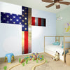 American Christian Cross Flag Print Wall Sticker