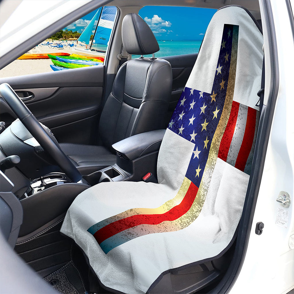 American Christian Cross Flag Print Waterproof Car Seat Cover