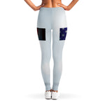 American Christian Cross Flag Print Women's Leggings