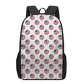 American Circle Flag Pattern Print 17 Inch Backpack