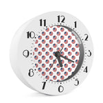 American Circle Flag Pattern Print Alarm Clock