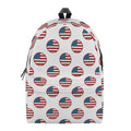 American Circle Flag Pattern Print School Backpack