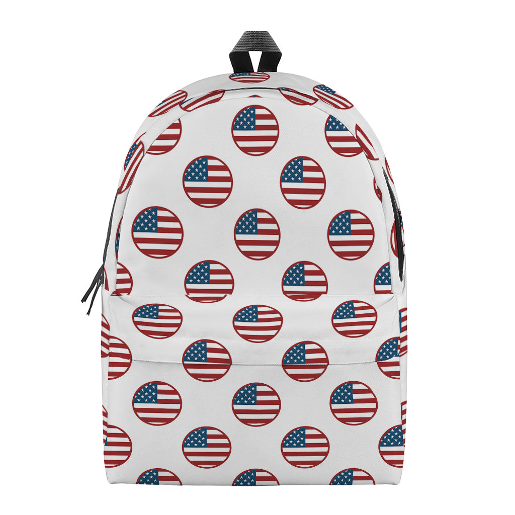 American Circle Flag Pattern Print Backpack
