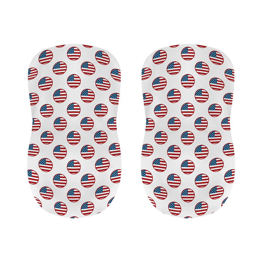 American Circle Flag Pattern Print Bar Stool Covers