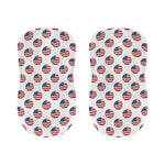 American Circle Flag Pattern Print Bar Stool Covers