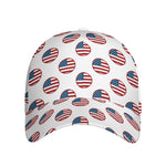 American Circle Flag Pattern Print Baseball Cap