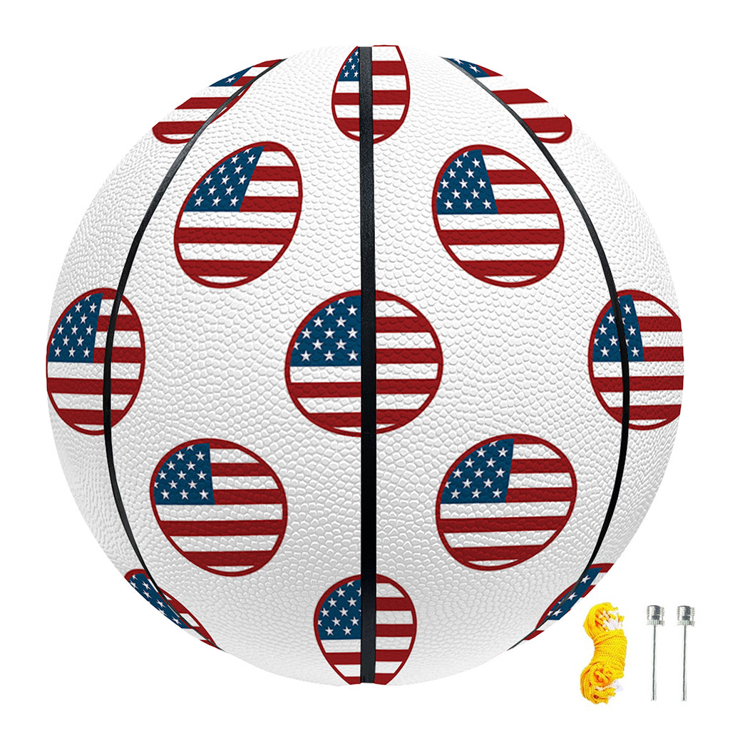 American Circle Flag Pattern Print Basketball
