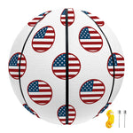 American Circle Flag Pattern Print Basketball
