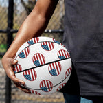 American Circle Flag Pattern Print Basketball