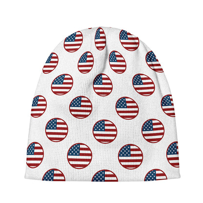 American Circle Flag Pattern Print Beanie