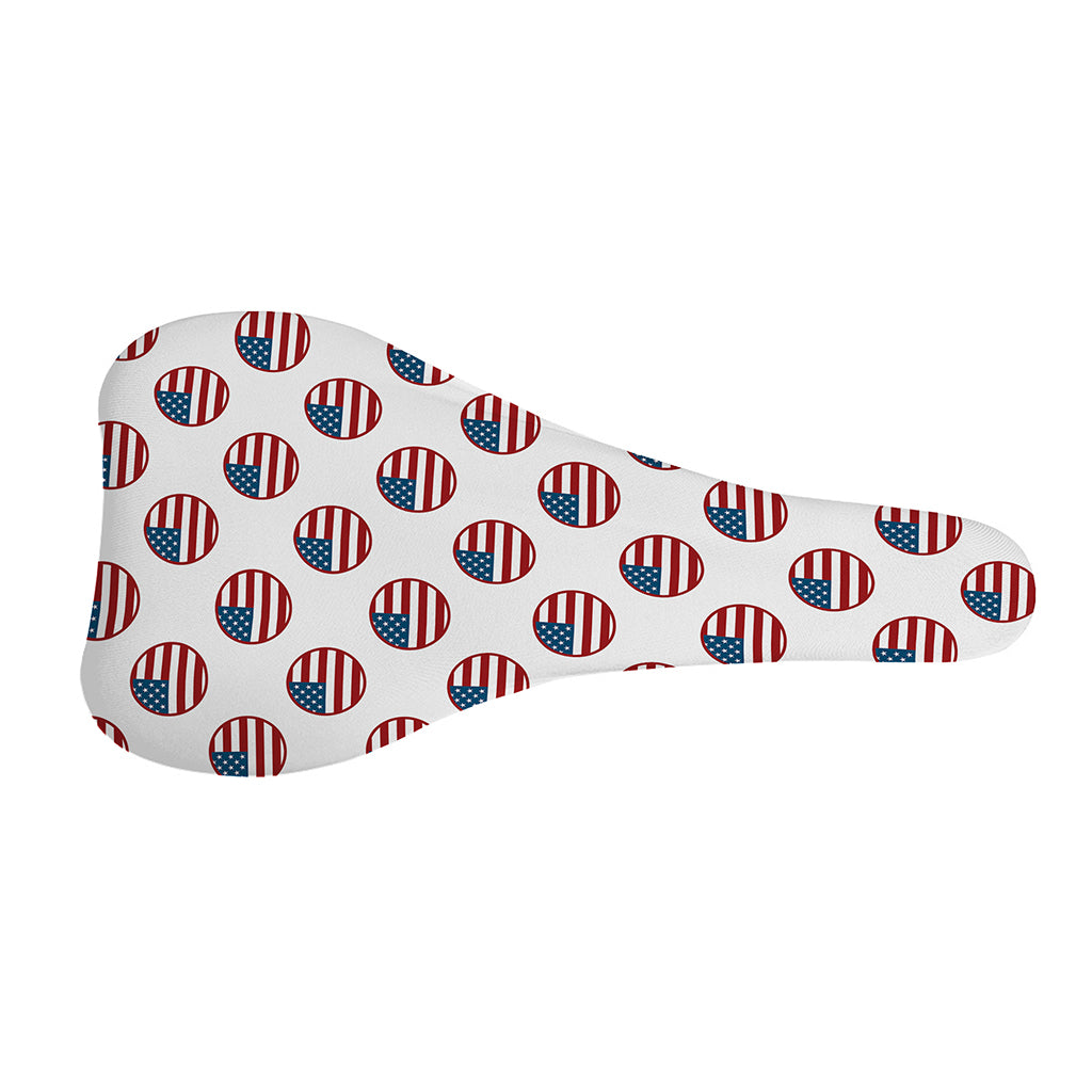 American Circle Flag Pattern Print Bicycle Seat Cover