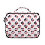 American Circle Flag Pattern Print Briefcase Bible Bag