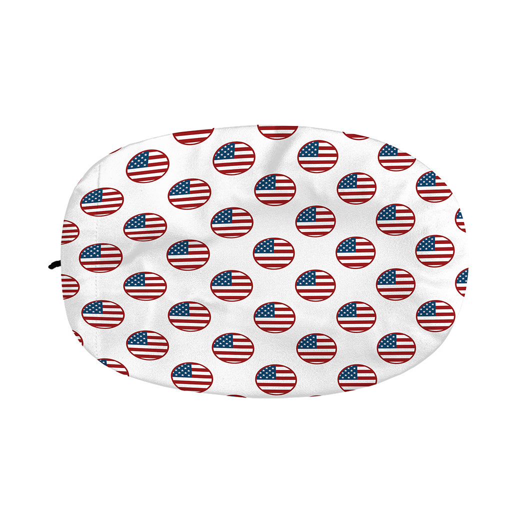 American Circle Flag Pattern Print Car Side Mirror Covers