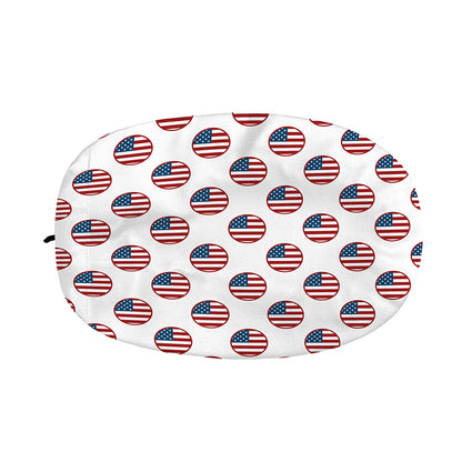 American Circle Flag Pattern Print Car Side Mirror Covers