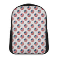 American Circle Flag Pattern Print Casual Backpack