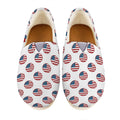American Circle Flag Pattern Print Casual Shoes
