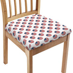 American Circle Flag Pattern Print Chair Cushion Cover