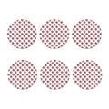 American Circle Flag Pattern Print Coaster Set