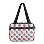 American Circle Flag Pattern Print Double Strap Bible Bag