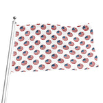 American Circle Flag Pattern Print Flag