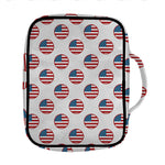 American Circle Flag Pattern Print Front Pocket Bible Bag