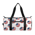 American Circle Flag Pattern Print Gym Bag