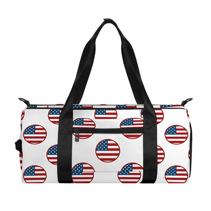 American Circle Flag Pattern Print Gym Bag