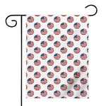 American Circle Flag Pattern Print House Flag