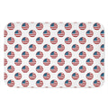 American Circle Flag Pattern Print Indoor Door Mat