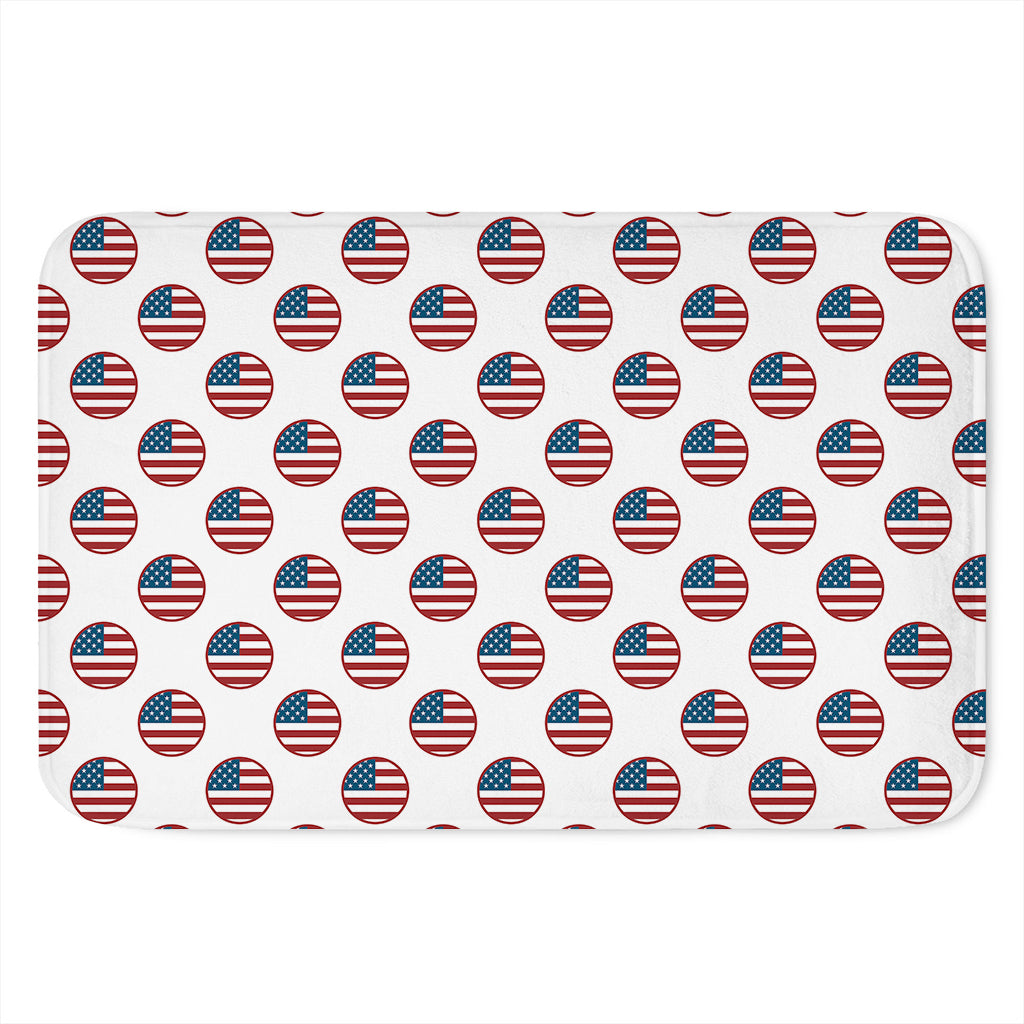 American Circle Flag Pattern Print Indoor Door Mat
