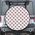 American Circle Flag Pattern Print Leather Spare Tire Cover