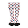 American Circle Flag Pattern Print Long Socks