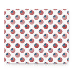 American Circle Flag Pattern Print Mouse Pad