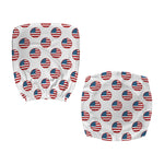 American Circle Flag Pattern Print Office Chair Cover